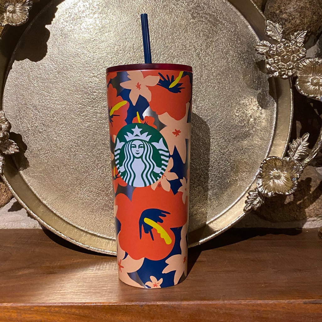 Starbucks Hibiscus Flower Stainless Steel Tumler